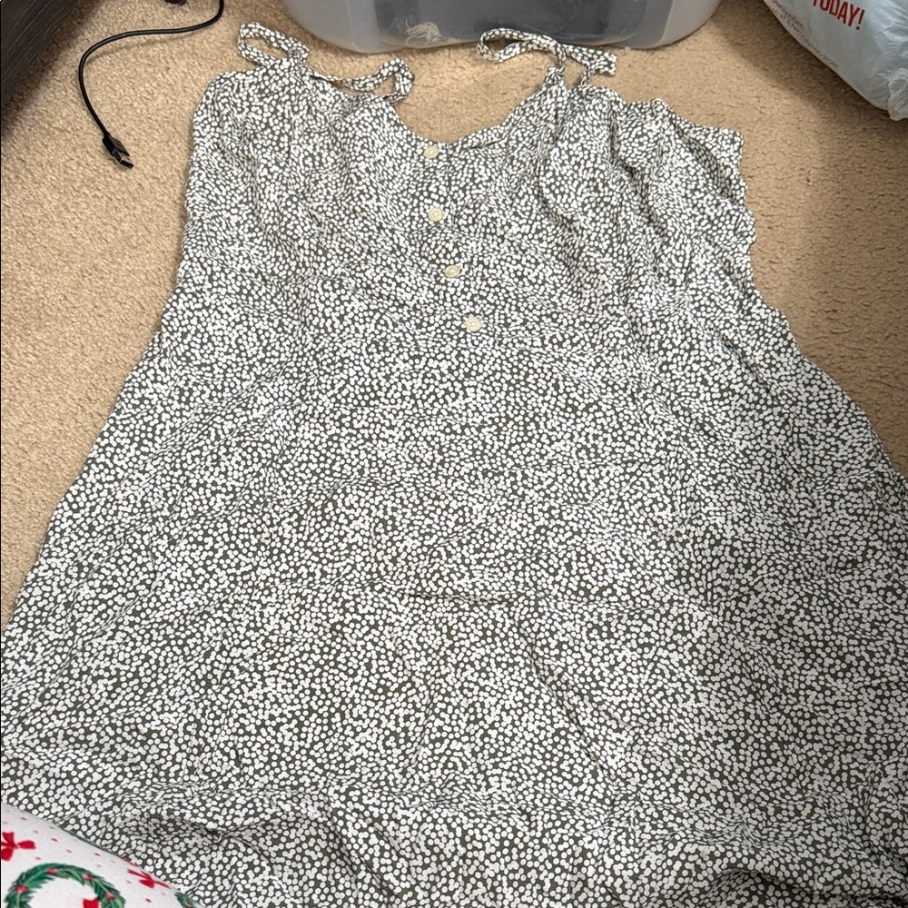 GAP Black and White Midi Dress